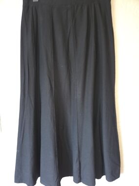 Eileen Fisher Black Maxi A-Line Skirt